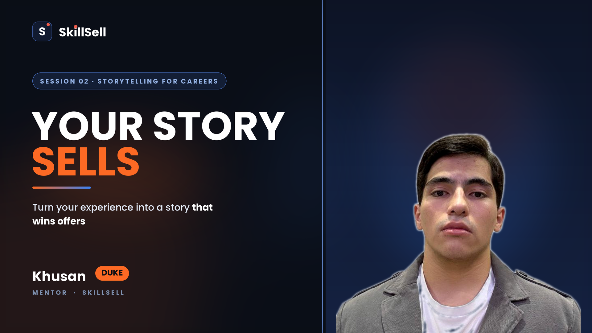 Khusan Rakhimov, Duke University, Storytelling for Careers session